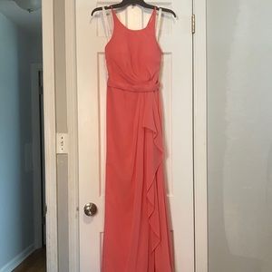 Coral bridesmaid dress size 4